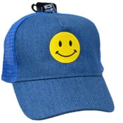 Wholesale - NAVY SMILEY LADIES TRUCKER HAT C/P 50, UPC: 081715017415